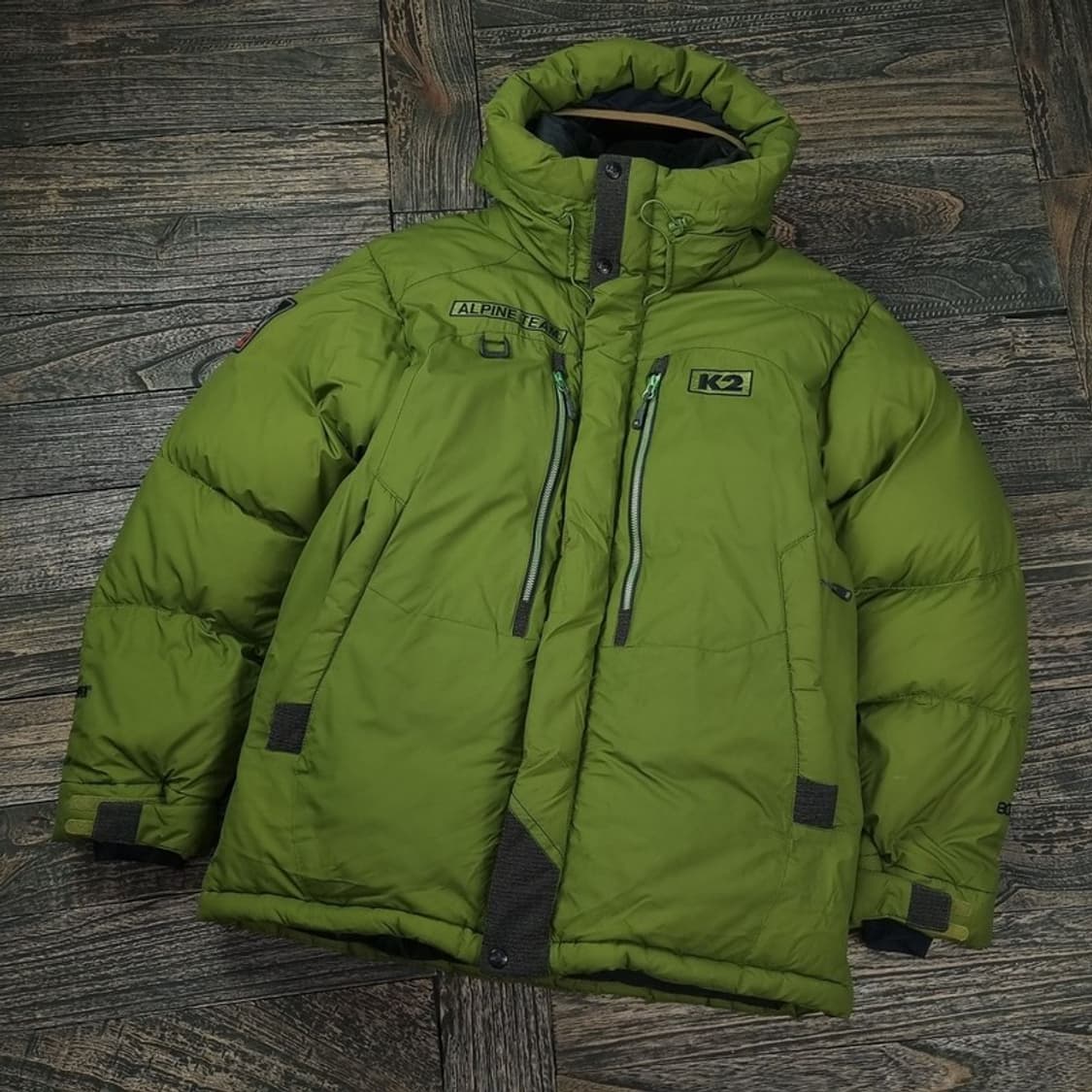 [K2] 케이투 거위털 구스다운 코볼드 대장급 패딩 그린 M16625 상품이미지1