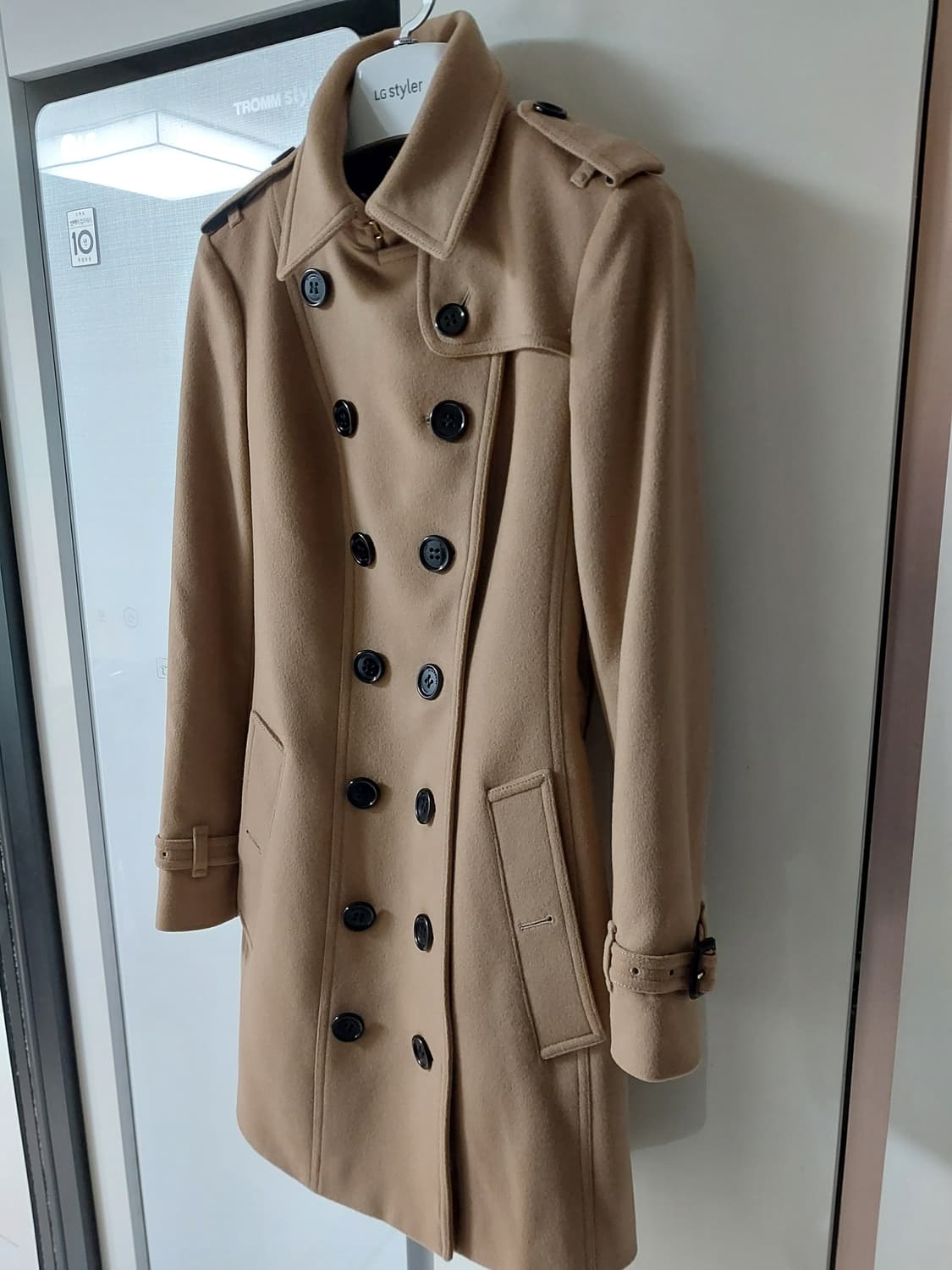 버버리 BURBERRY - 울 캐시미어 카멜 코트  상품이미지2