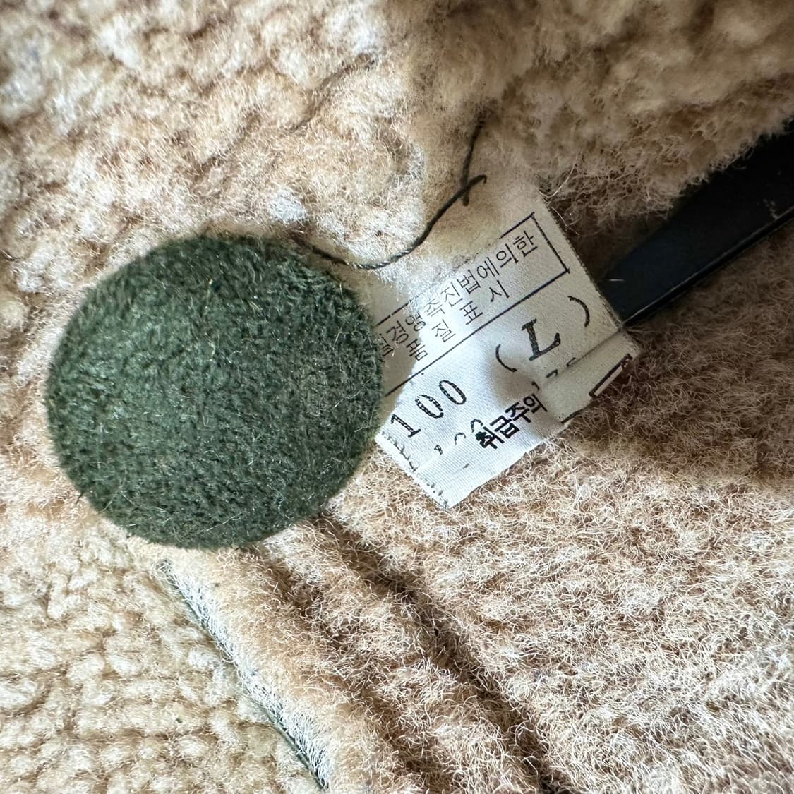 펠레펠레 램스킨 레더 시어링 무스탕 싱글 자켓 상품이미지9