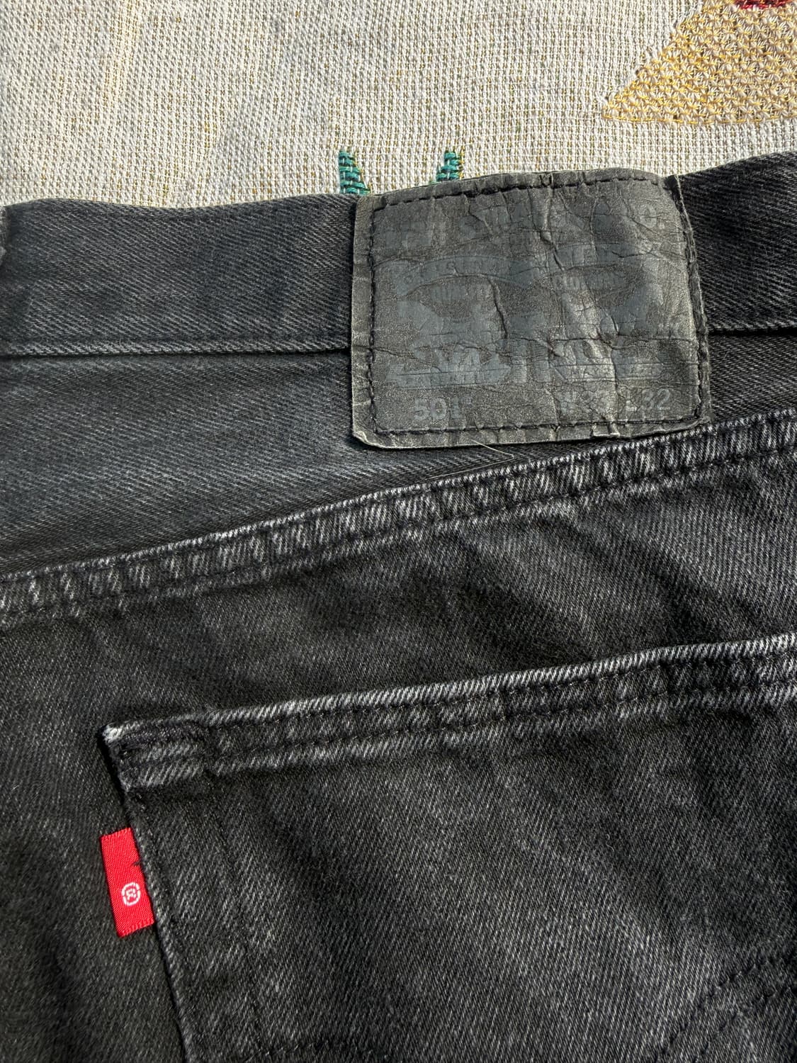 리바이스 501 흑청 33/32 상품이미지1