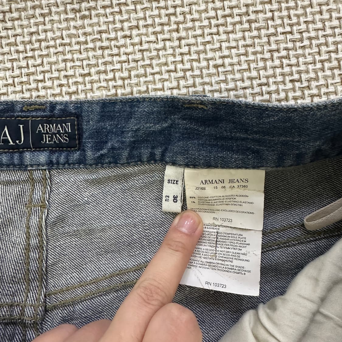 30 아르마니진스 워싱 데님 팬츠 0423D 상품이미지2