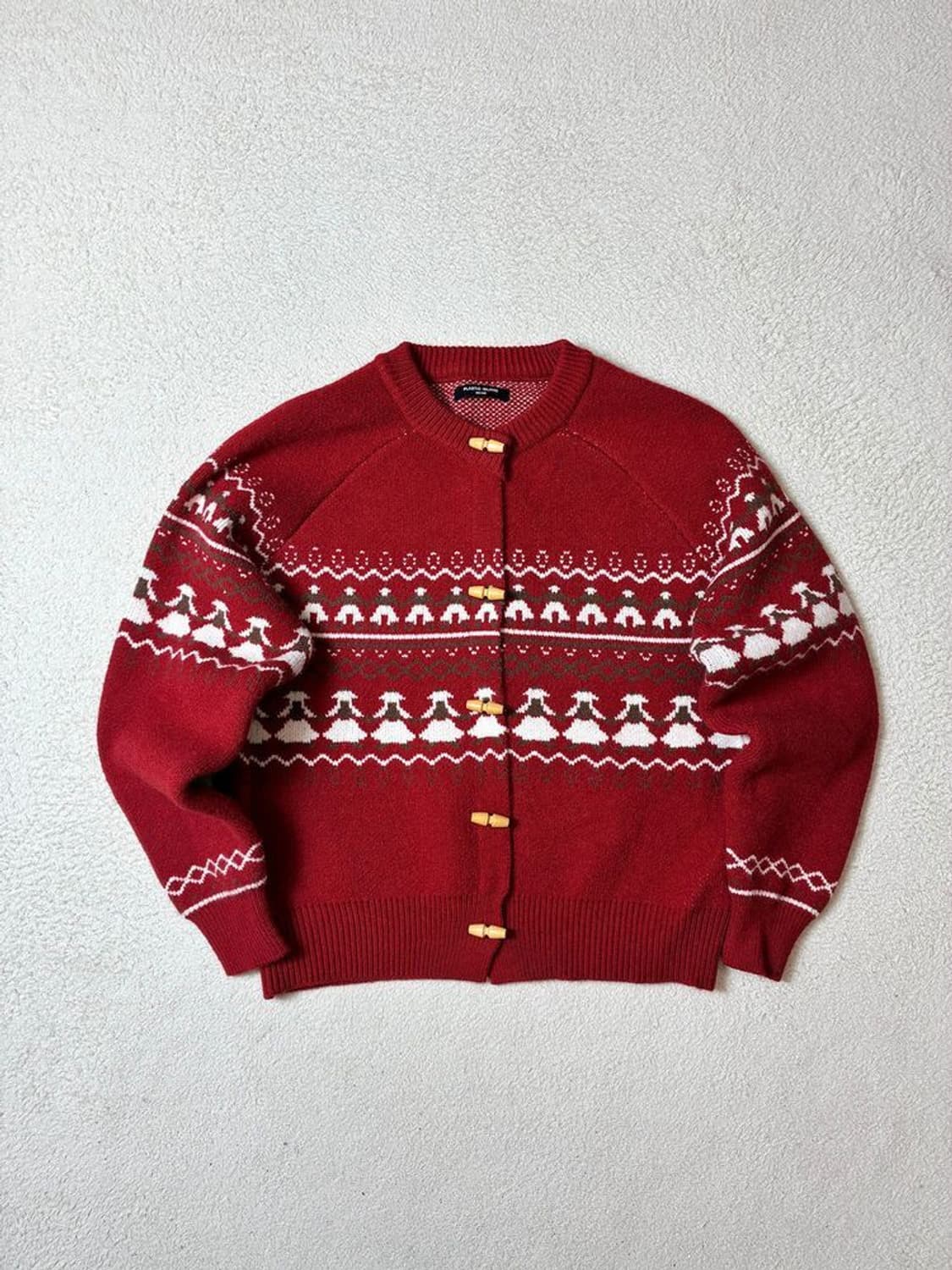 플라스틱아일랜드 25ss 토글 니트 가디건 PN7463 상품이미지1