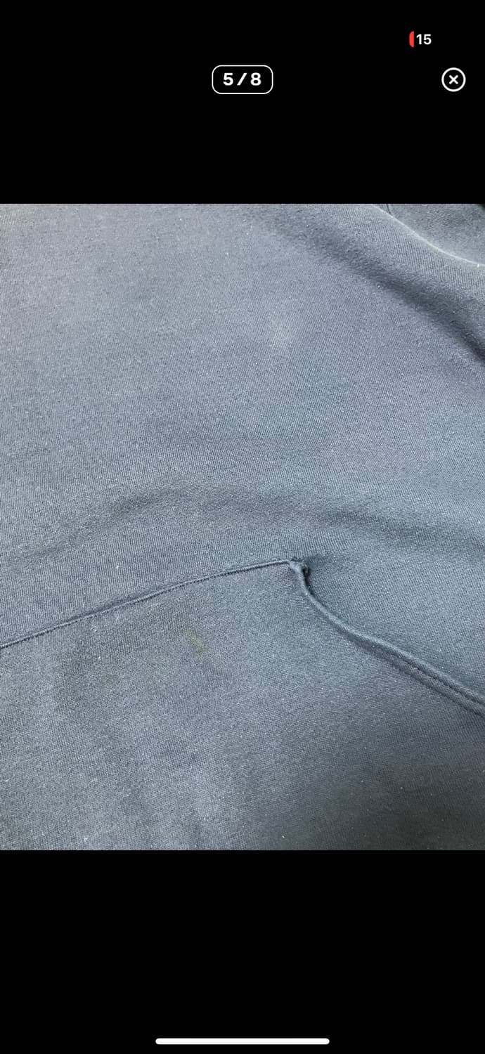 80s 러셀 더블페이스 후디 네이비 XL 상품이미지5