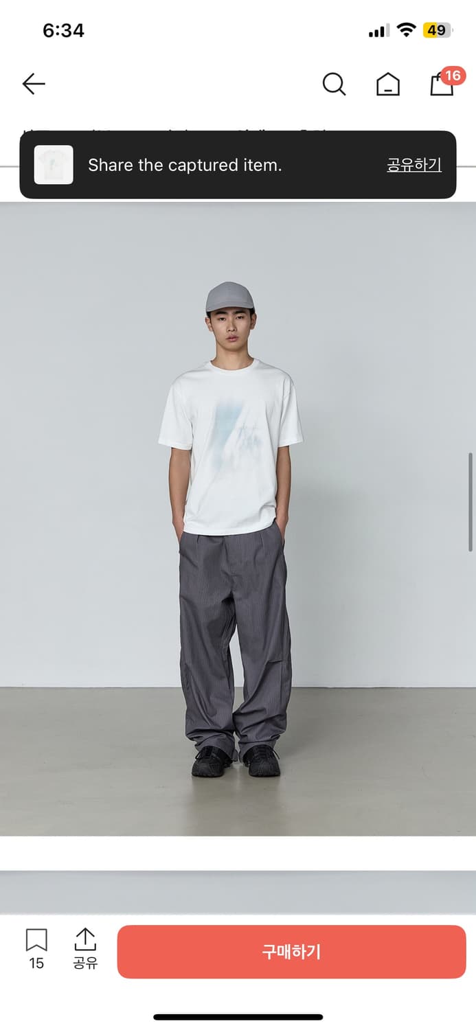 산산기어 26ss 쉐이드 반팔 티셔츠  상품이미지2