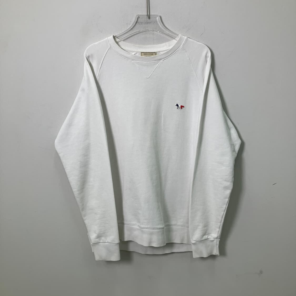 메종키츠네 화이트 폭스 패치 스웨트셔츠 L 상품이미지1