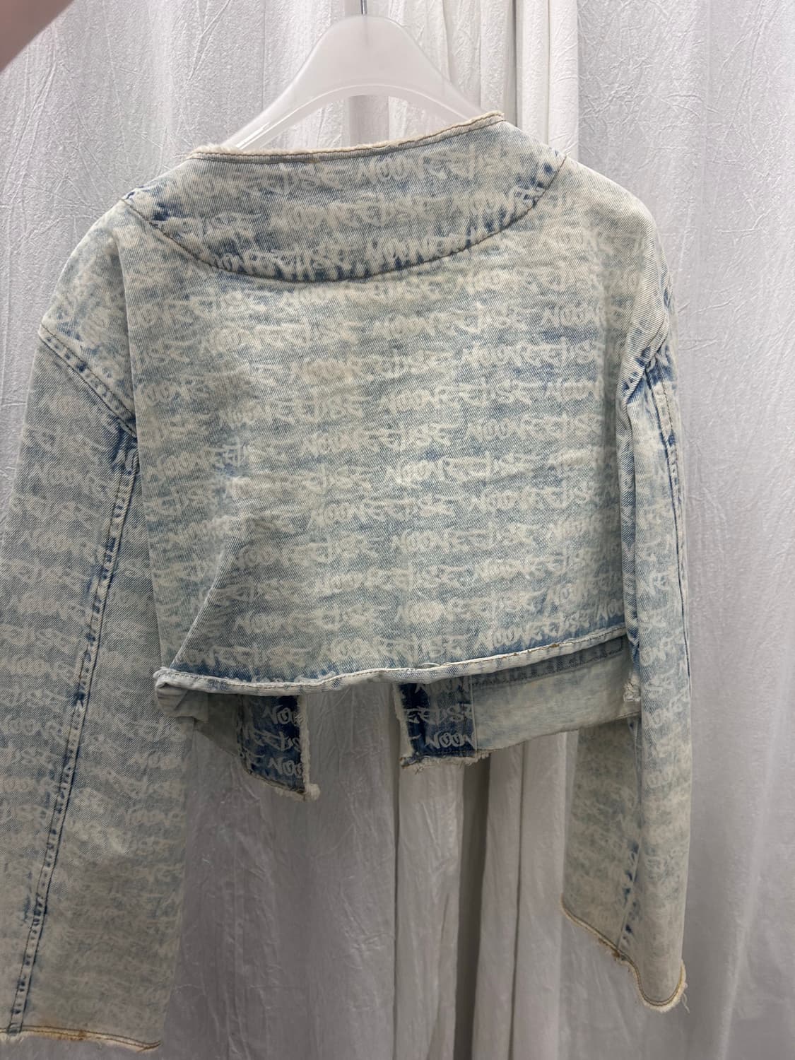 loose-fit denim cropped jacket / 노원엘스제품 상품이미지3