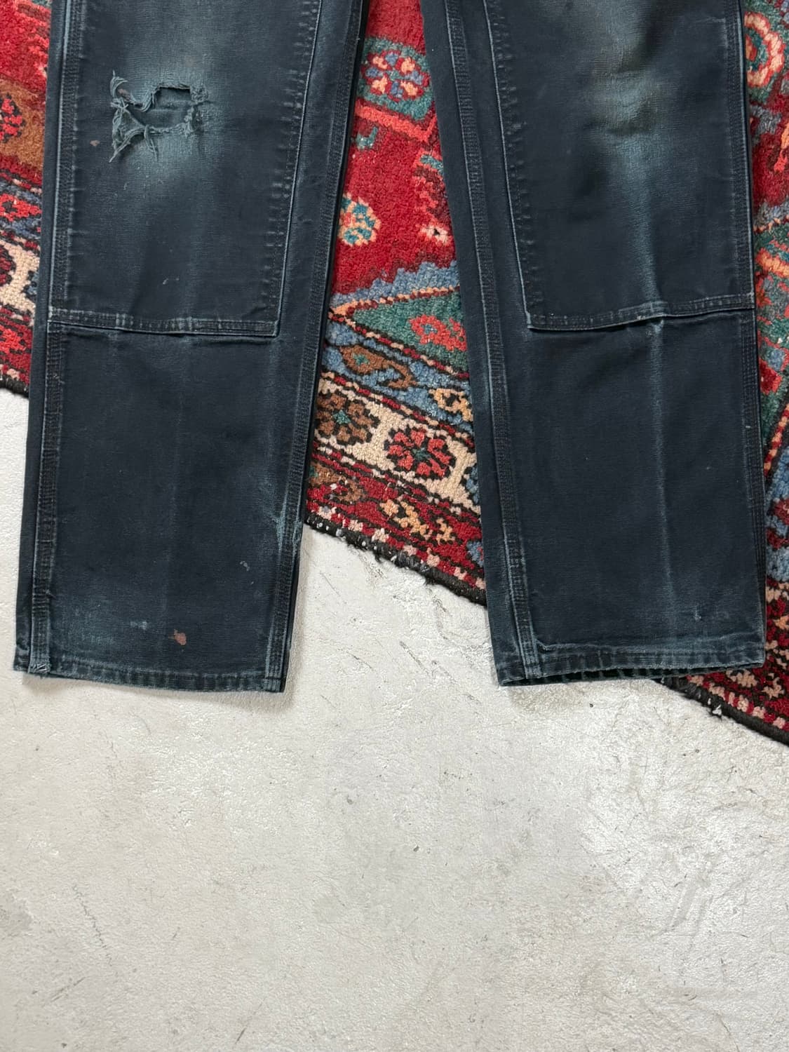 OG USA Made 칼하트 B01 더블니 블랙 칼하트 썩블니 좀비 상품이미지7