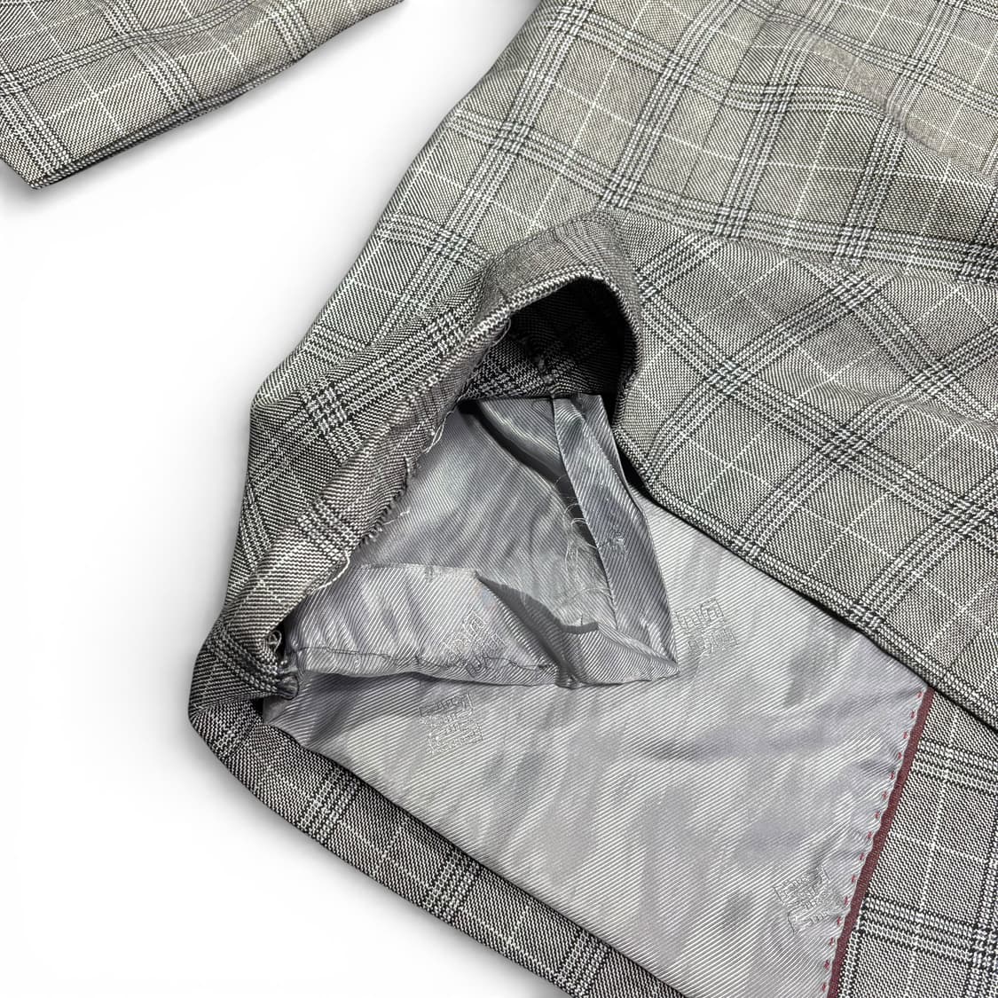 XL 닥스 그레이 체크 블레이저 상품이미지4