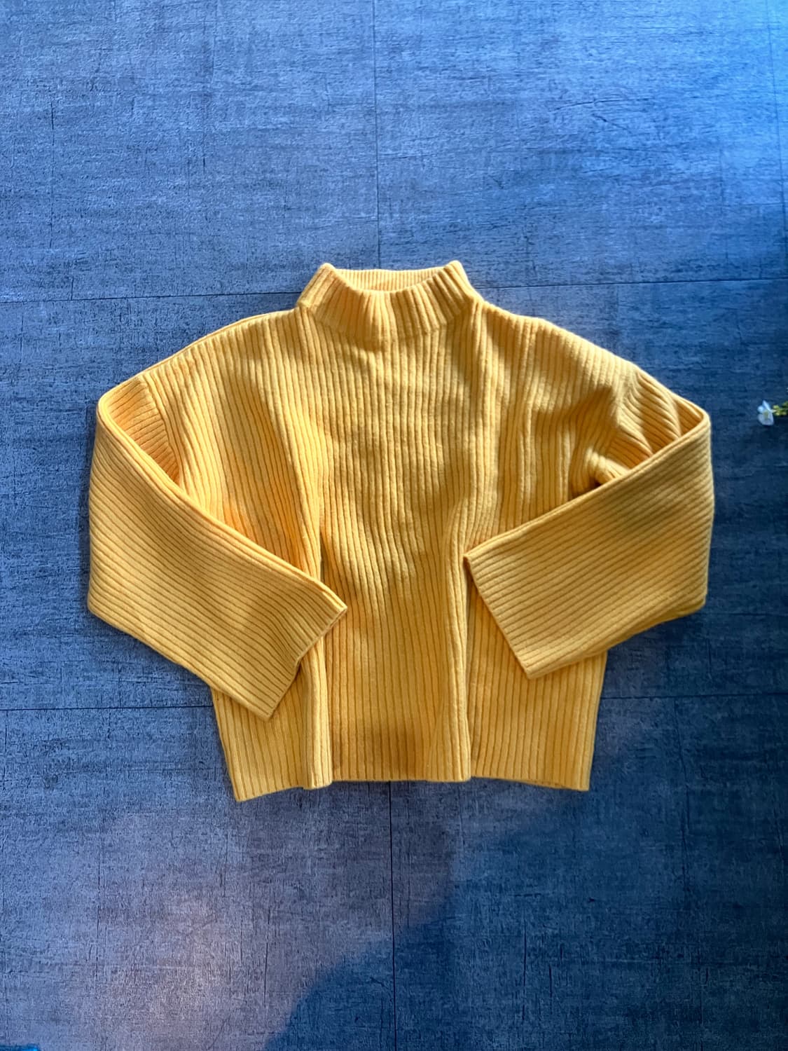 일본빈티지 Moussy 올드스쿨아메카지 니트스웨터 옐로우노랑 상품이미지1