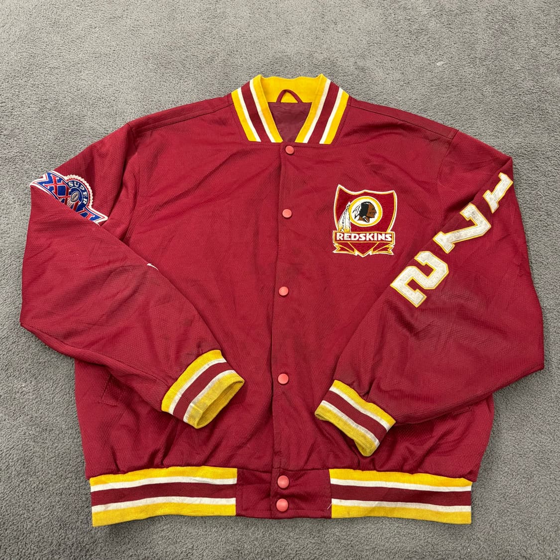 [정품] NUTMEG 넛맥 90's 레드스킨스 올드스쿨 바시티자켓 상품이미지2