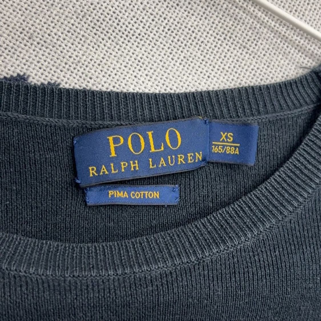 폴로 랄프로렌 피마코튼 자수 니트 XS P00051 상품이미지3