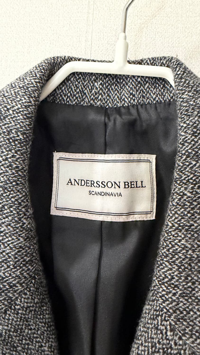 앤더슨벨 액셀슨 헤링본 울 싱글 남성 코트 L 기본템으로 활용도 좋아요 상품이미지3