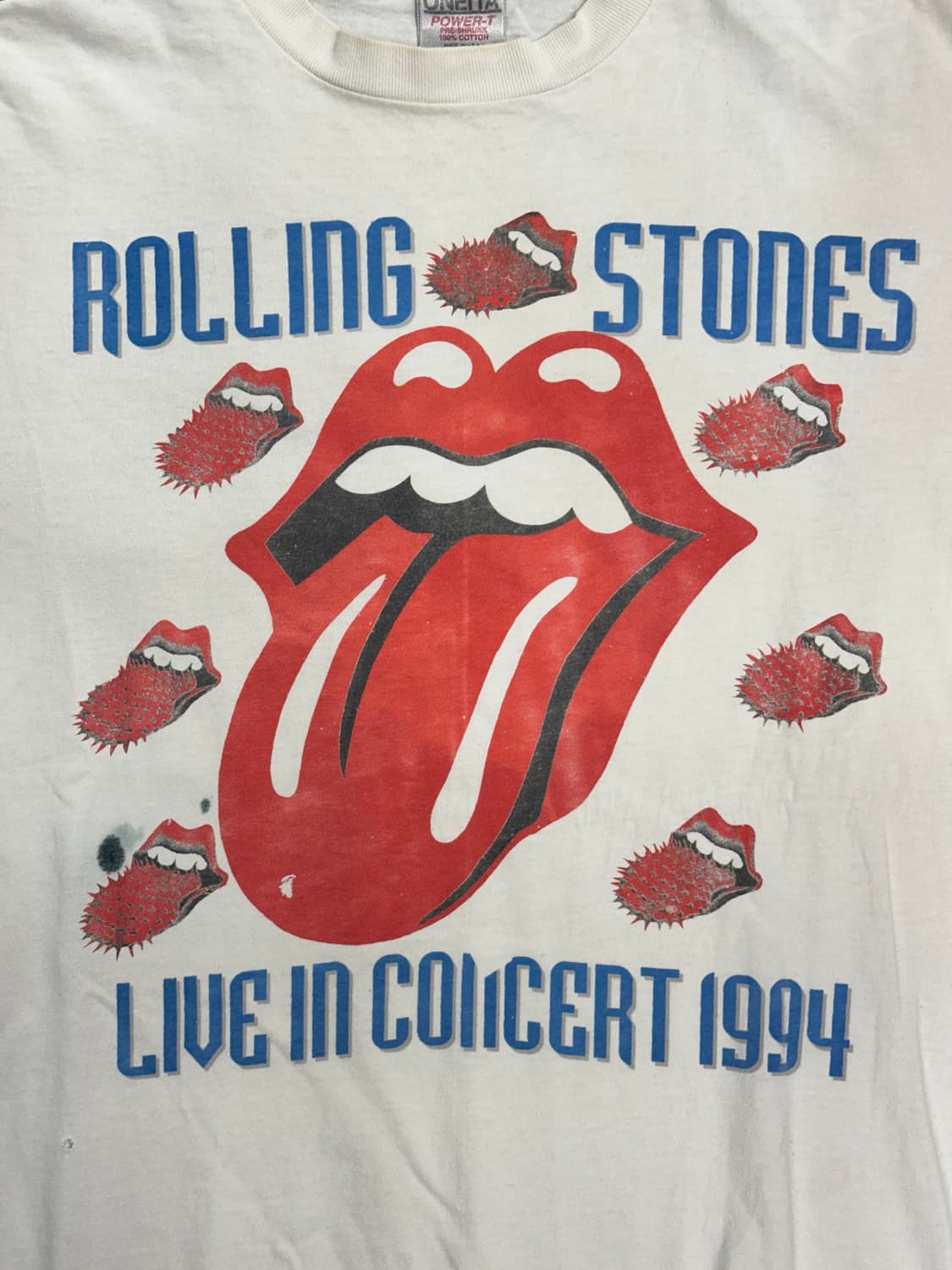 1994' Rolling Stones 부두라운지 월드투어 티셔츠 XL 상품이미지3
