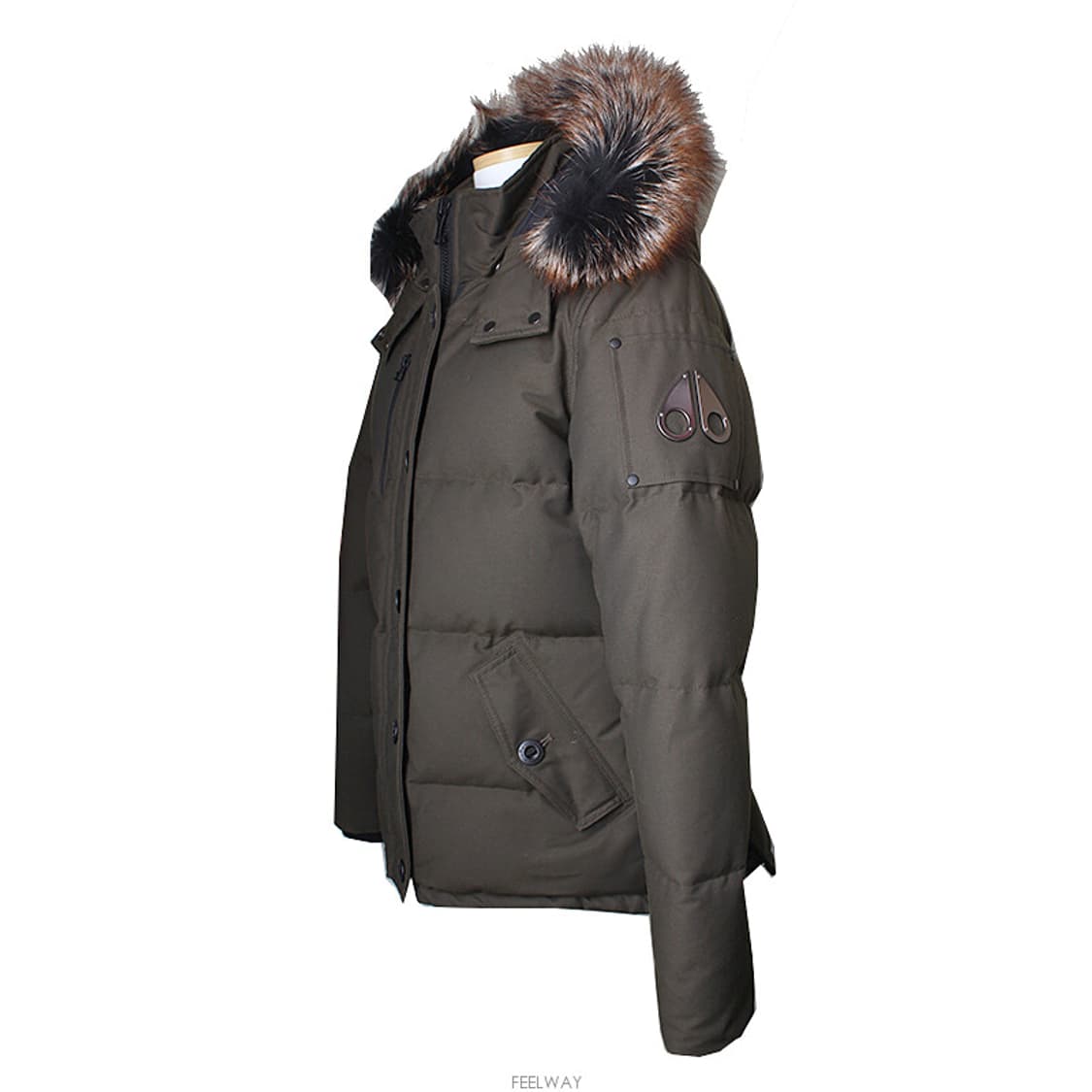 무스너클 카키그린 덕다운 패딩 자켓 (66) 상품이미지3