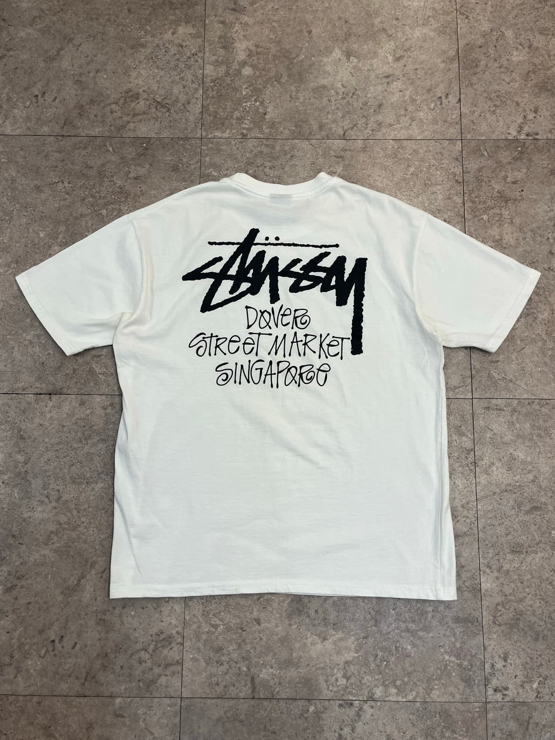 스투시 스탁 도버 스트리트 마켓 반팔티 화이트 L #csz3924  상품이미지6