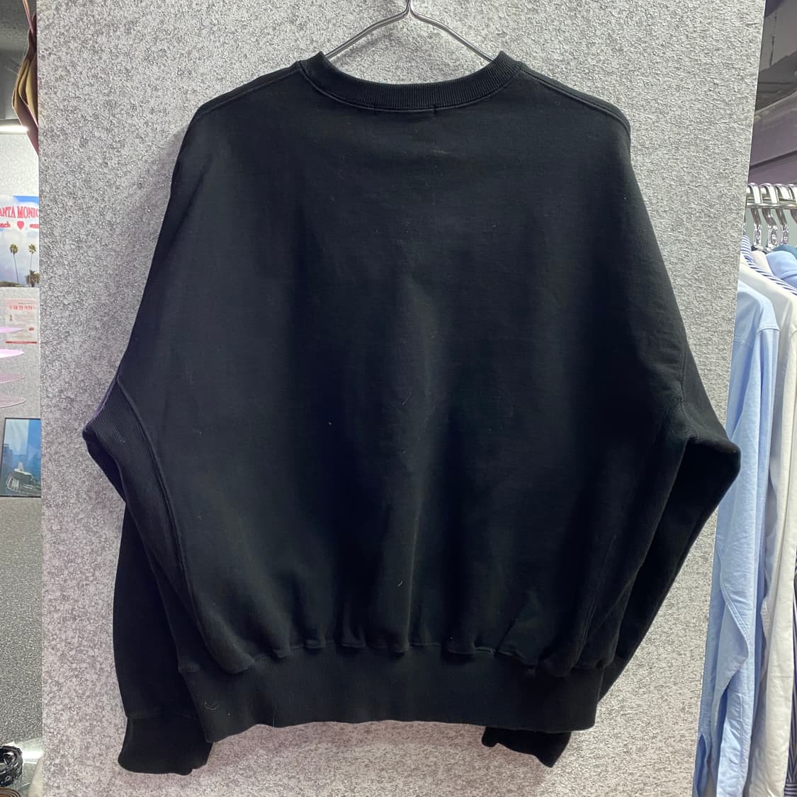 마르디 메크르디 체커보드 로고 블랙 맨투맨 B3562 상품이미지5