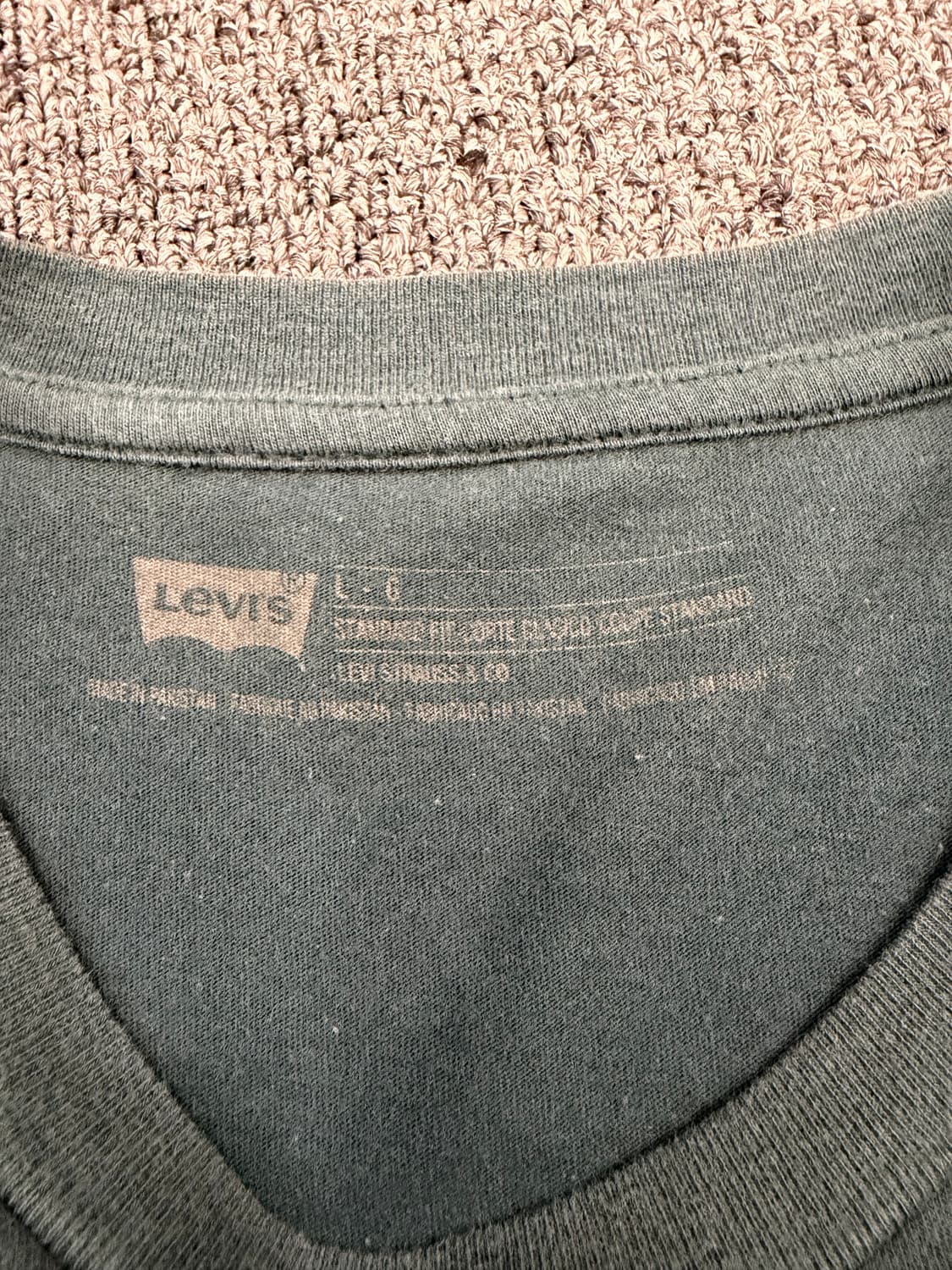 L) 리바이스 빈티지 카모플라주 패턴 로고 반팔 티셔츠  상품이미지2