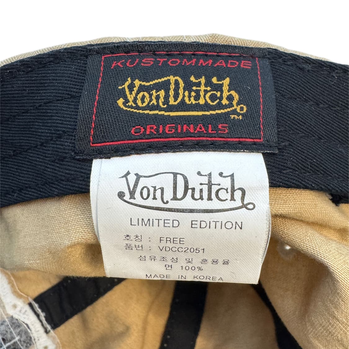 본더치 Y2K 베이지 볼캡 상품이미지5