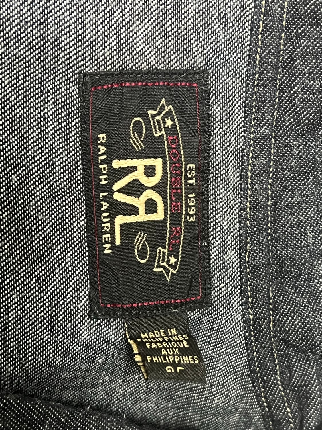 RRL 더블알엘 웨스턴 데님 셔츠 린스 L사이즈 판매합니다!! 상품이미지3