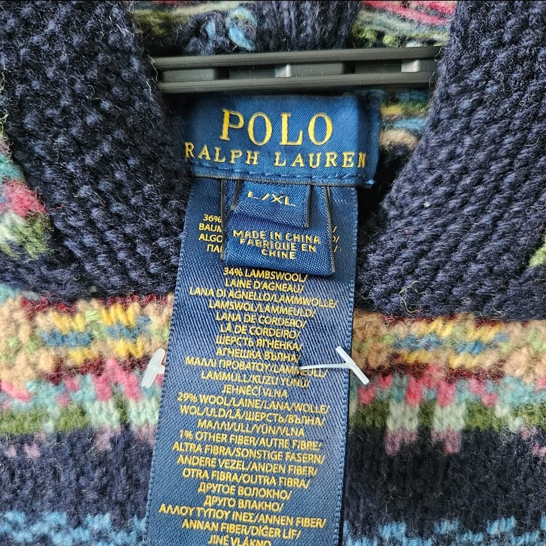급처) 폴로 랄프로렌 페어아일 울 니트 케이프 후드 판초 희귀 빈티지 상품이미지2