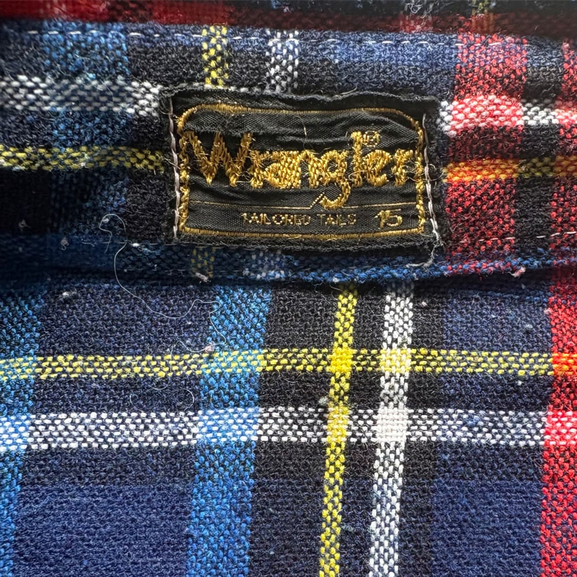 랭글러 70-80s Wrangler 타탄 체크 플란넬 웨스턴 셔츠 상품이미지10