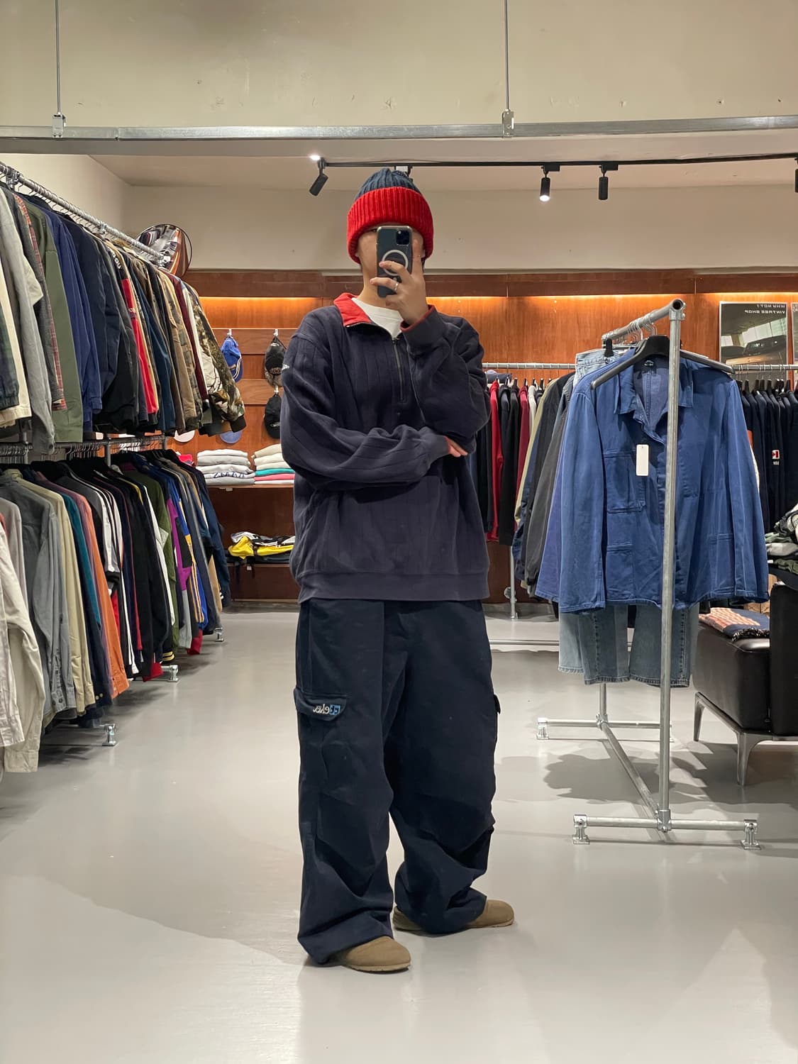 아디다스 올드스쿨 반집업 맨투맨 상품이미지2