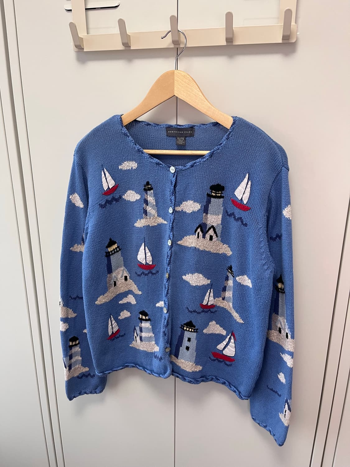 (Rare) Northern isles 바다 풍경 니트 가디건  상품이미지7