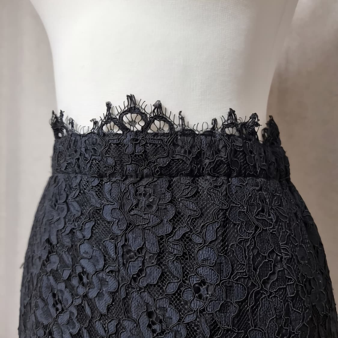 산드로 Sandro 스커트 레이스 밴딩 치마 (표기2/4455) 상태양호 상품이미지4