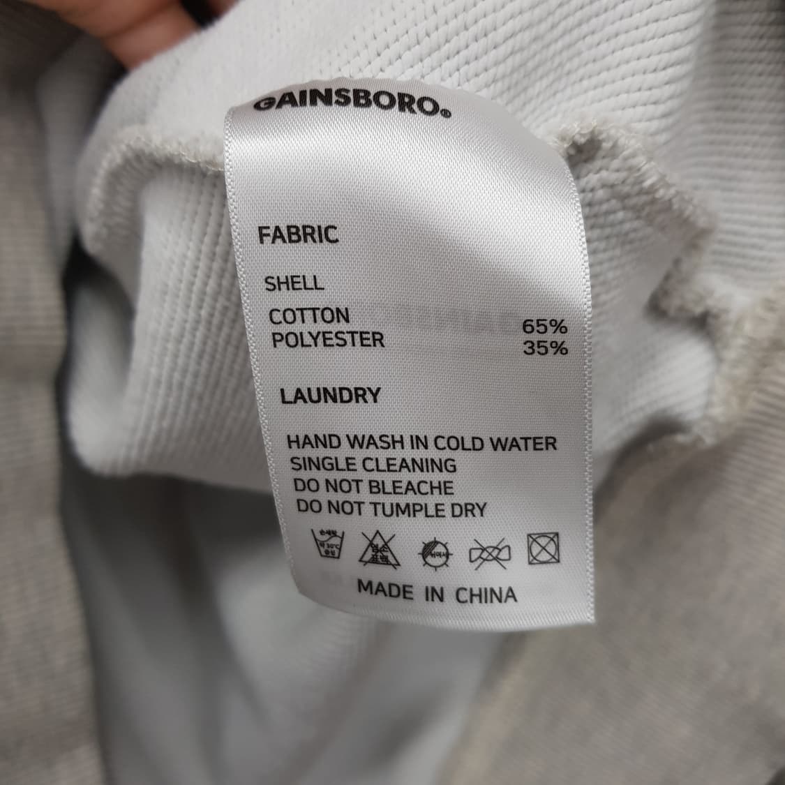 GAINSBORO 게인스보로 남성 후드티 M  상품이미지3