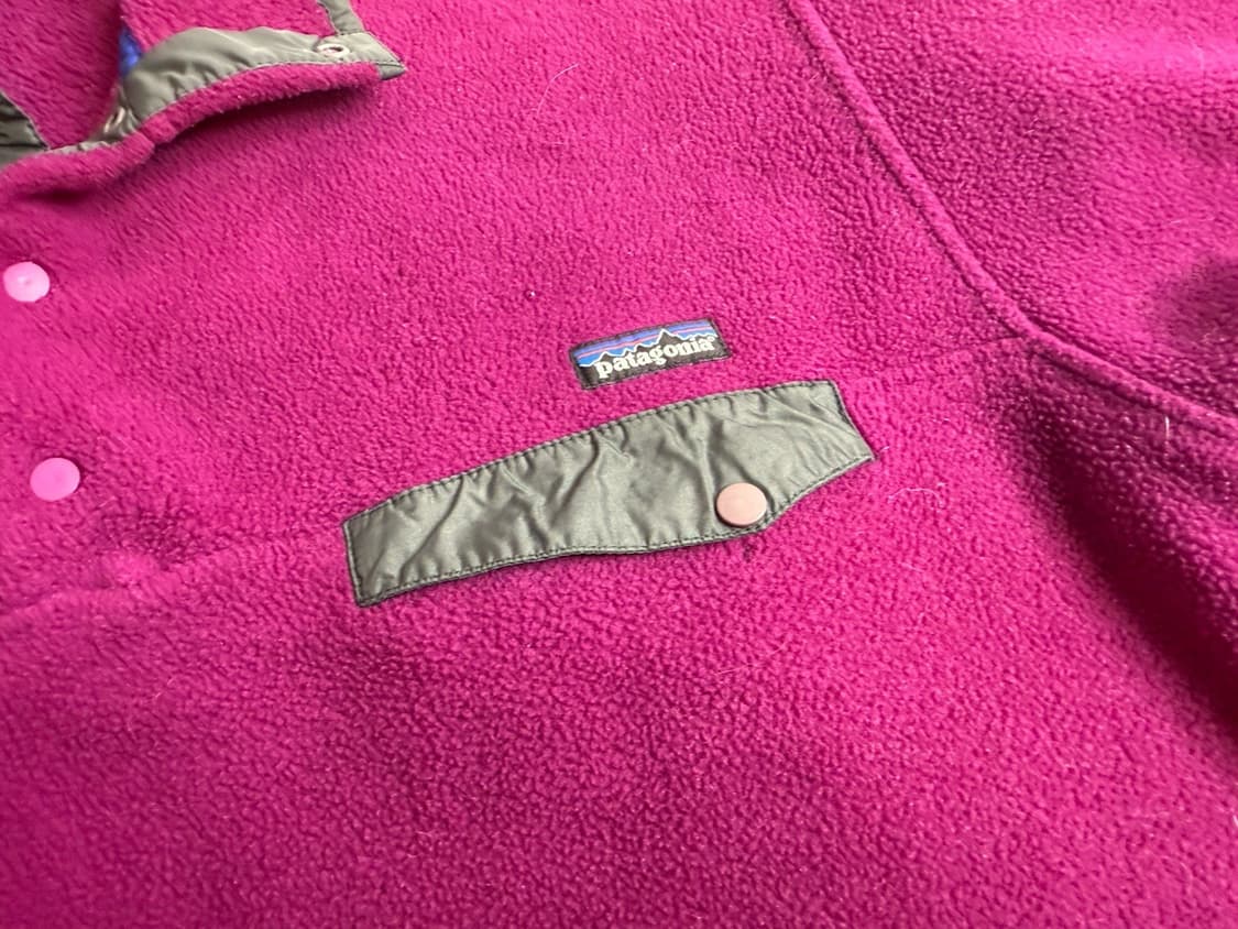 90s 파타고니아 신칠라 스냅-T 퍼플/그레이 USA 상품이미지3