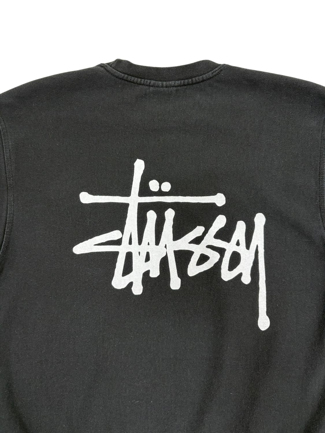 스투시 맨투맨 블랙 S 상품이미지6