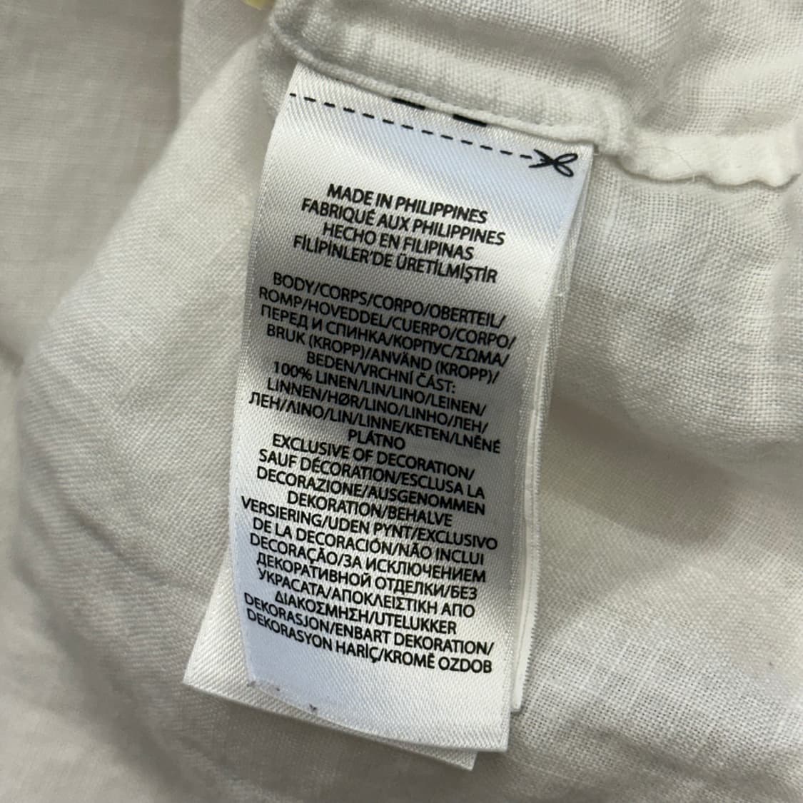 XL 폴로랄프로렌 클래식핏 화이트 린넨 셔츠 상품이미지5