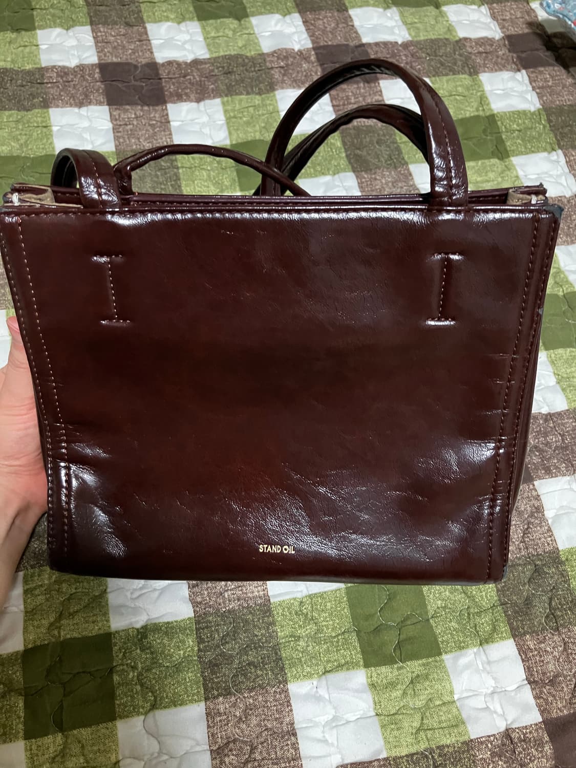 스탠드오일 오블롱 미니백 브라운/standoil 상품이미지1