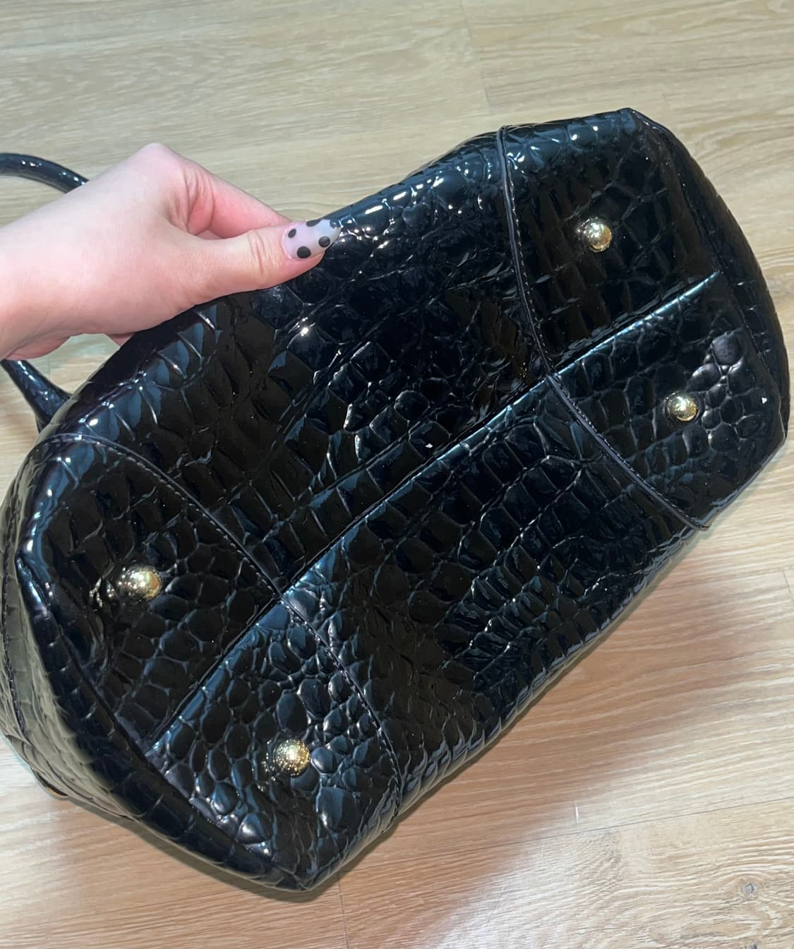 비비안웨스트우드 볼링백 페이턴트 가죽 상품이미지6