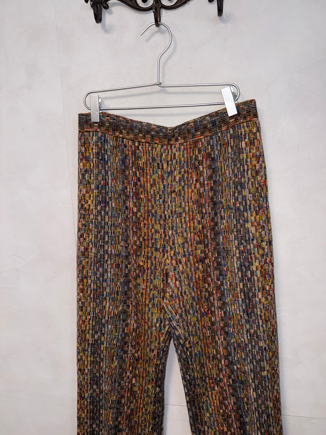 Bohemian color mix knit banding pants 상품이미지2