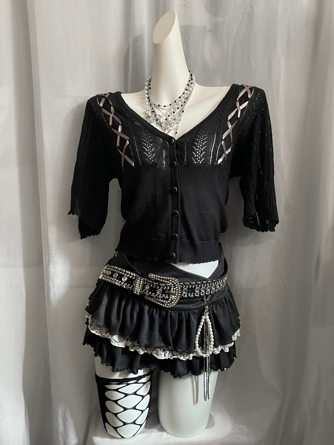 Axes femme 엑시즈팜 크롭 가디건 상품이미지1