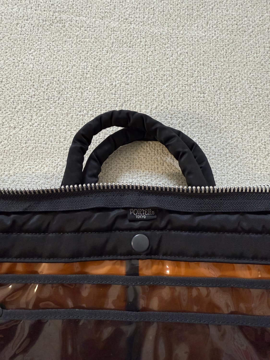 (미사용급) PORTER 포터 탱커 숏 헬멧백 L 블랙 서류가방 상품이미지8
