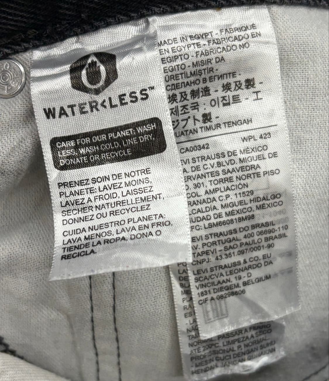 Levis 리바이스 505 블랙 데님 팬츠 상품이미지7