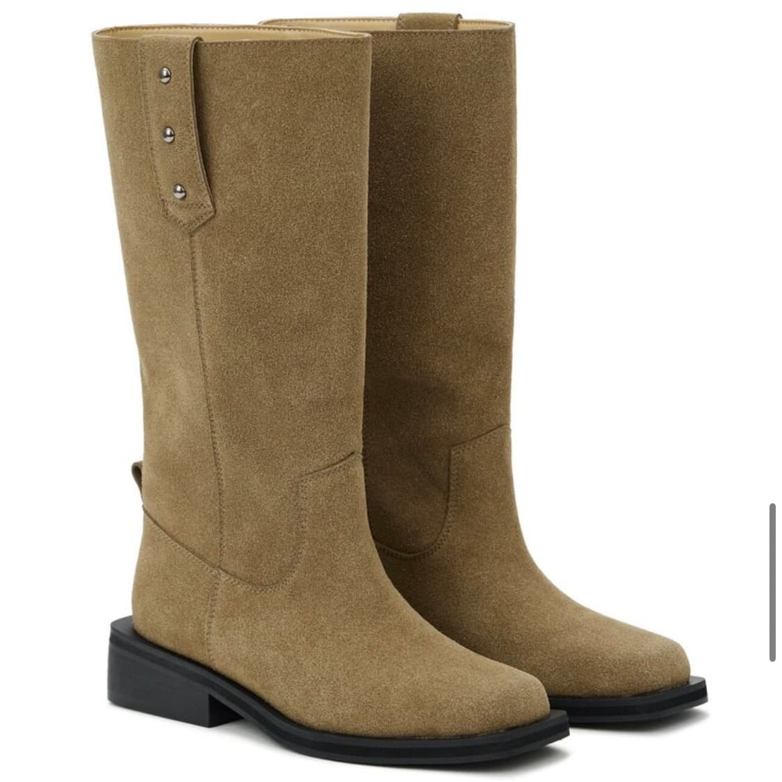 DEINET natural suede biker boots_beige 상품이미지4