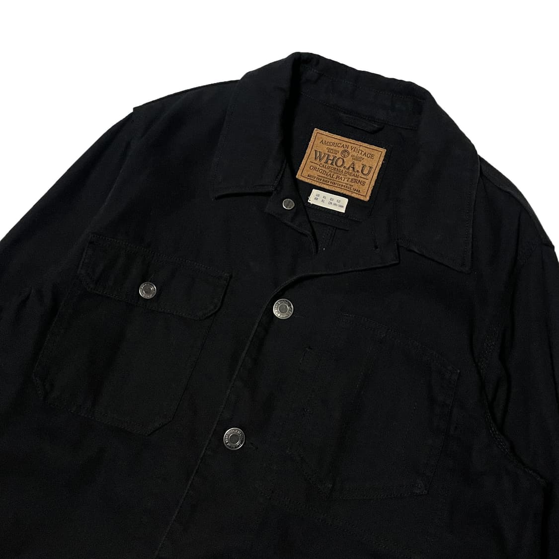 후아유 블랙 워크 자켓 상품이미지3