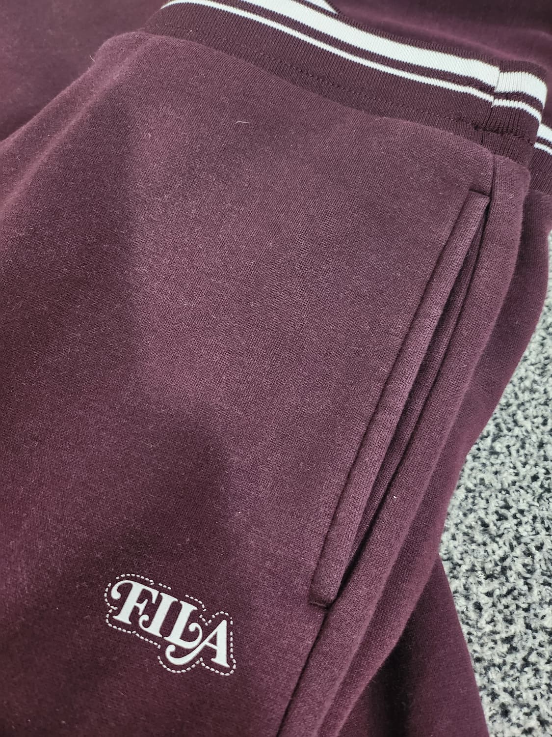 휠라(FILA) 버건디 상하세트 상품이미지5