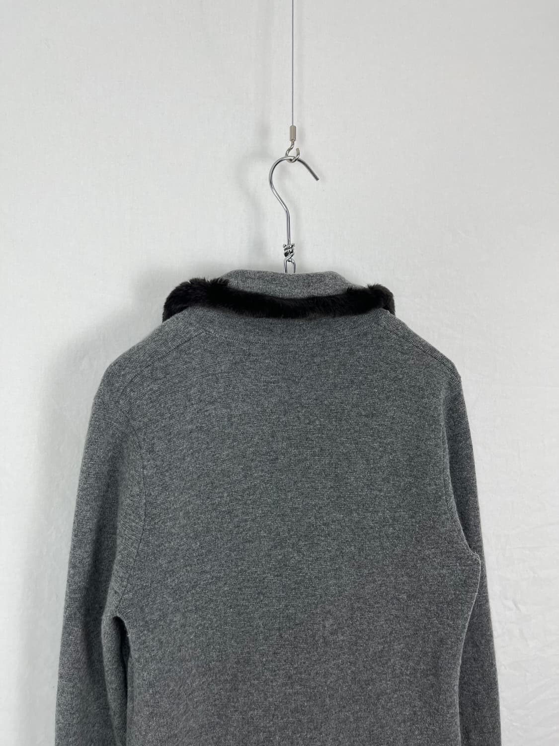 Vintage 캐시미어 혼방 토끼털 가디건 상품이미지8