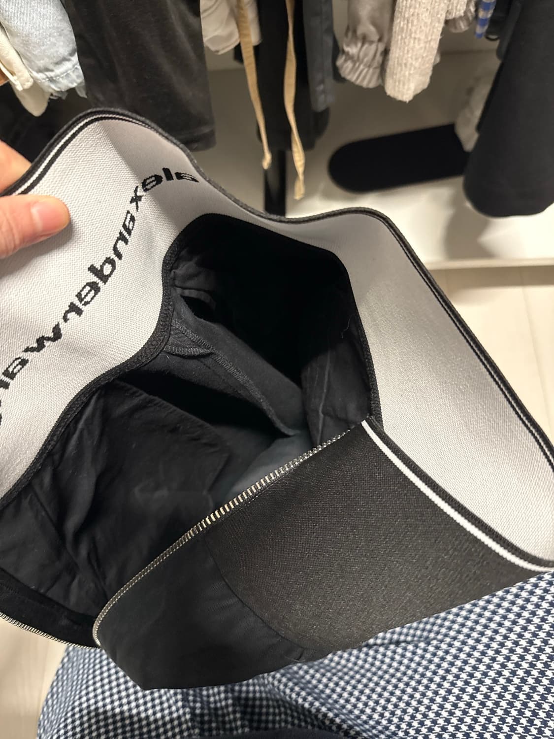 Alexander Wang 로고 밴딩 와이드 팬츠 /착샷 있음 상품이미지3