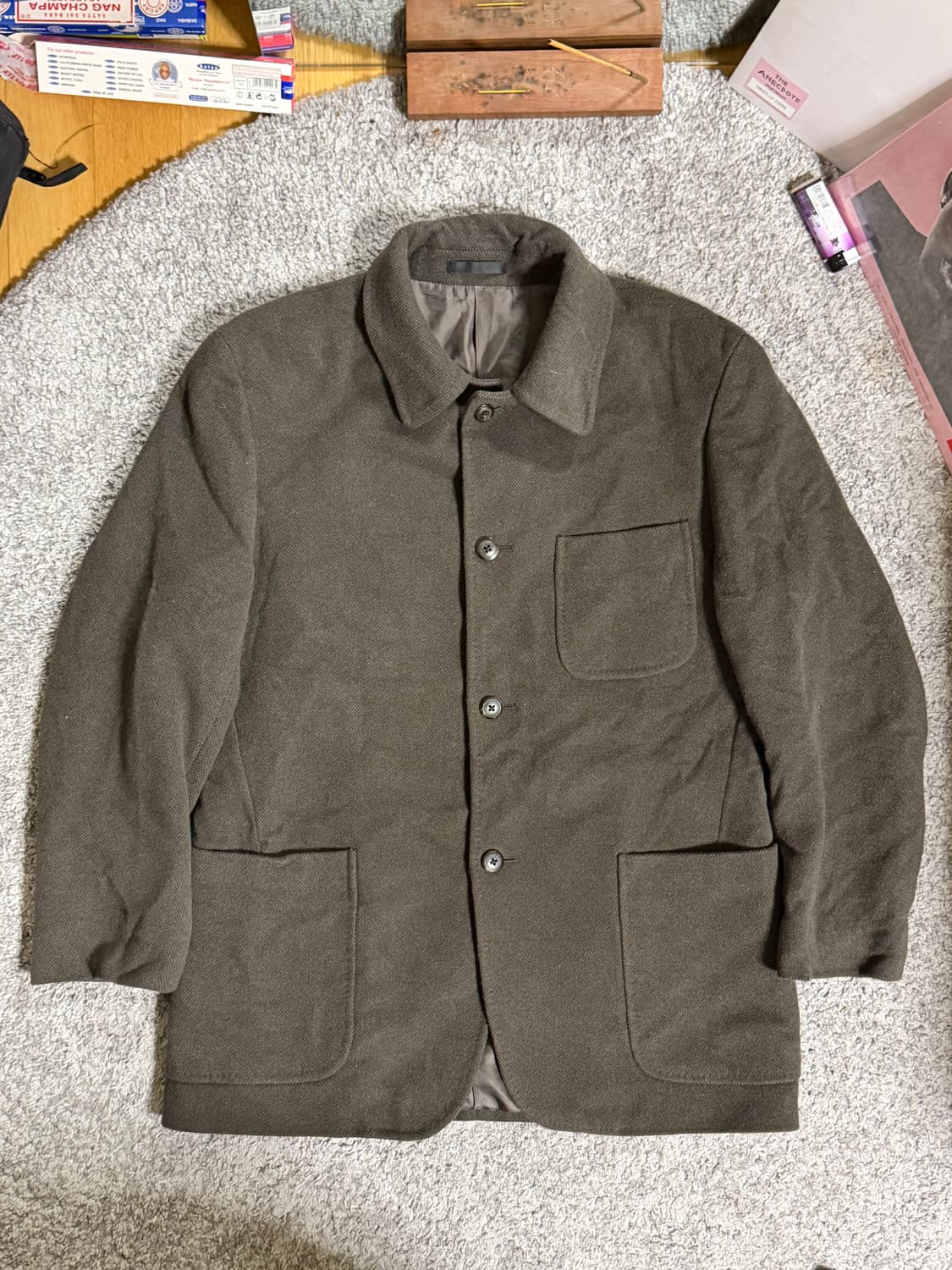 버버리 런던 울캐시미어 워크자켓 상품이미지1