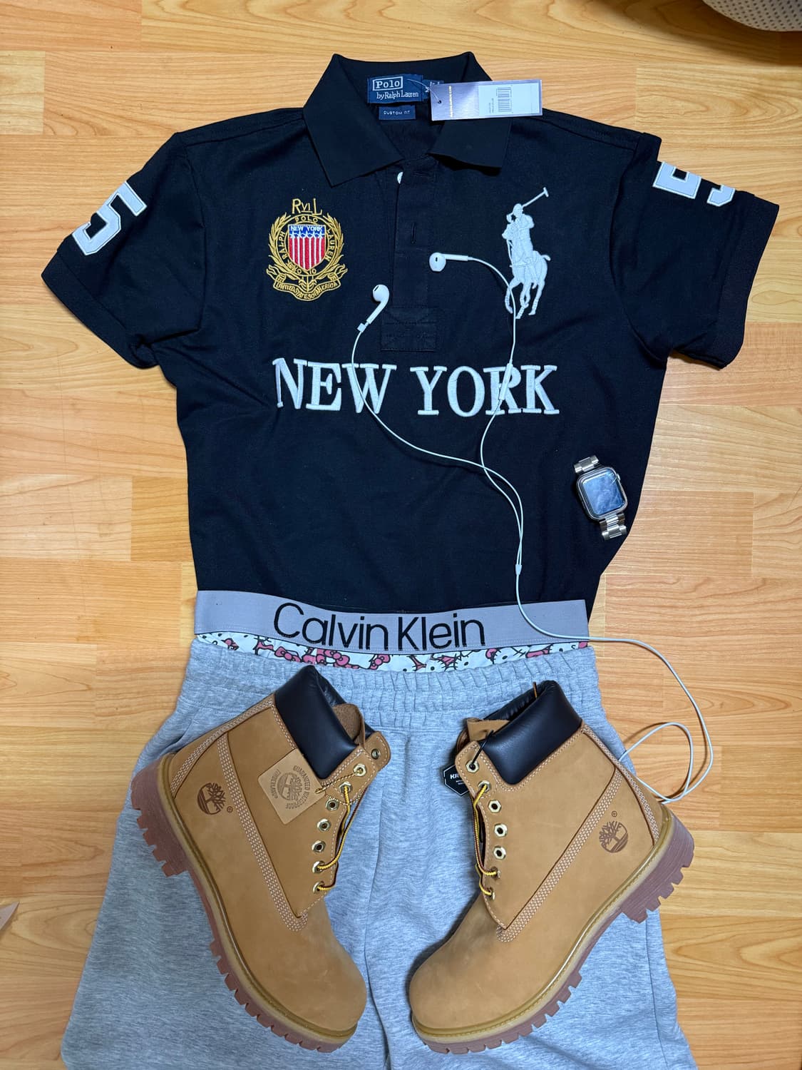 폴로 빅포니 뉴욕 블랙 L사이즈 상품이미지1