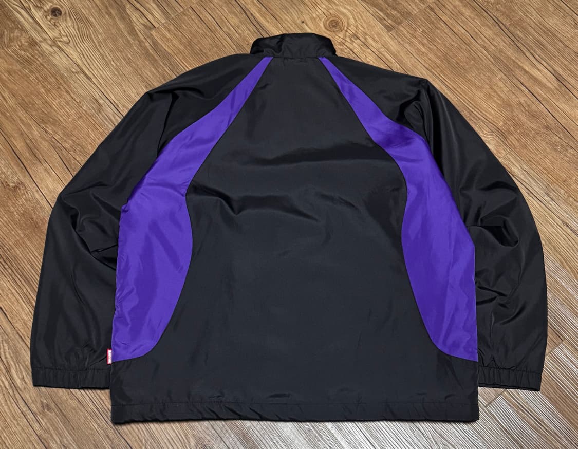 티조드 미즈노 블랙 퍼플 바람막이 점퍼 상품이미지3