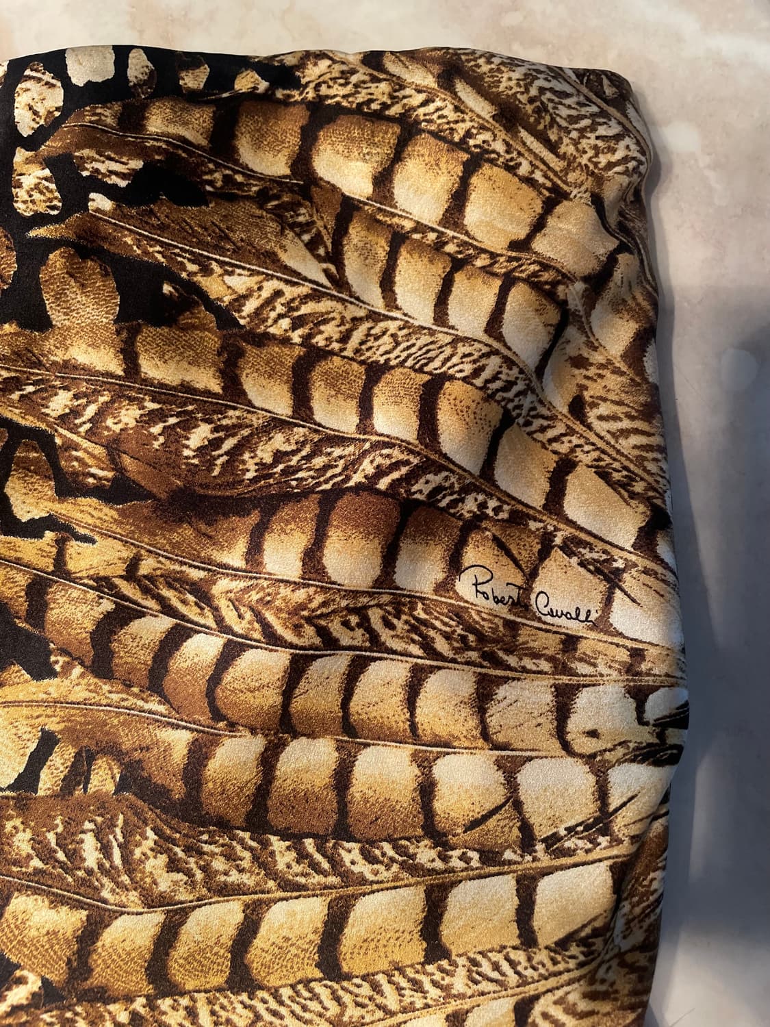 Roberto Cavalli 실크 레오파드 머메이드 스커트 상품이미지4