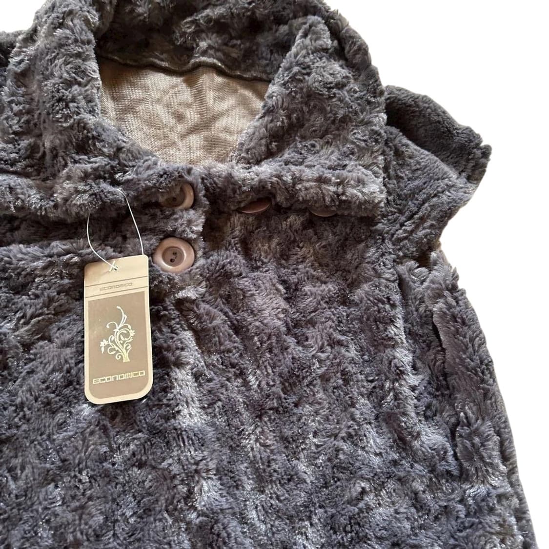 빈티지 퍼 베스트 그레이 상품이미지2