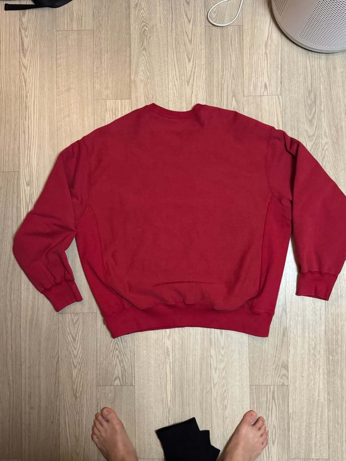 슈프림 25SS 박스로고 크루넥 스웻셔츠 레드 상품이미지3