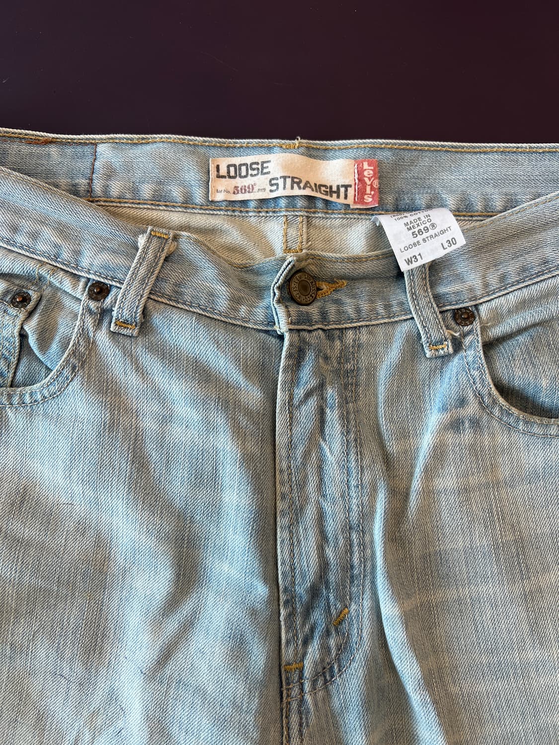 리바이스 569 31*30 루즈 스트레이트 청바지 상품이미지2